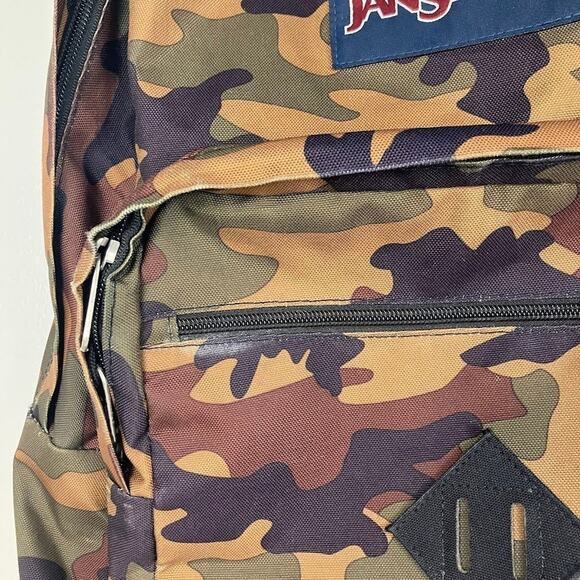 JanSport City Scout Backpack JS00T29A Camo Camouflage Book Bag Padded Straps - Picture 4 of 12